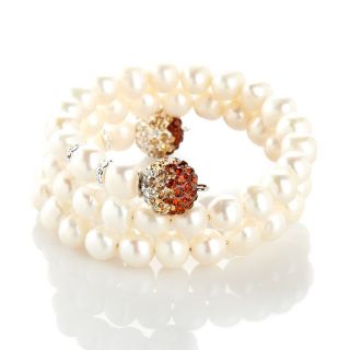 204 835 sally c treasures cultured freshwater pearl and pave crystal