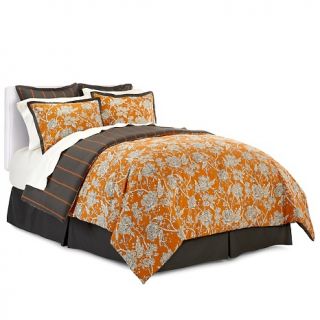 Vern Yip Home Jacobean 6 piece Reversible Comforter Set   Gray/Orange