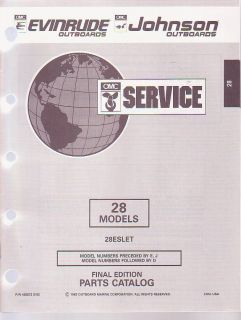 1993 Johnson Evinrude Outboard Parts Manual 28