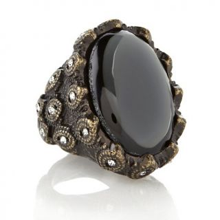 217 470 fern finds hematite color stone oval antique ring rating 2 $