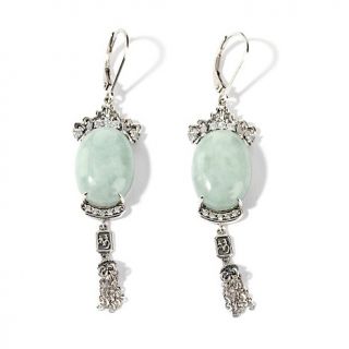 204 439 jade of yesteryear jade and cz sterling silver joy earrings