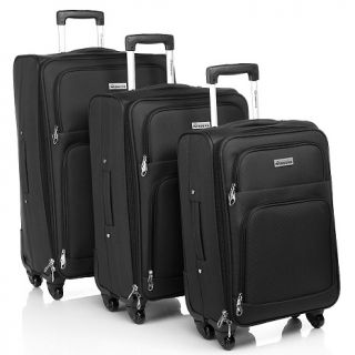 235 169 two tone fabric 3 piece luggage set rating be the first to