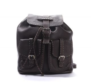 fendi selleria dark brown backpack