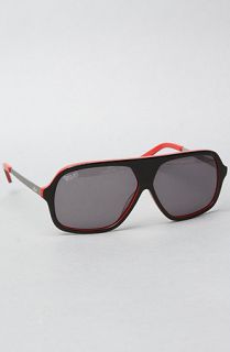 9Five Eyewear The Crowns Pro Model Sunglasses in Black Red  Karmaloop