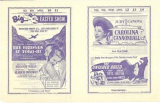 James Stewart Grace Kelly Gabby Hayes Easter Bunny Old Drive in Flyer