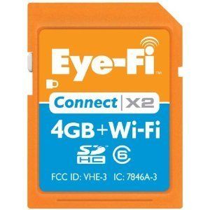 EYE Fi CONNECT X2 4GB SDHC WiFi CLASS 6 WIRELESS FLASH MEMORY CARD EYE
