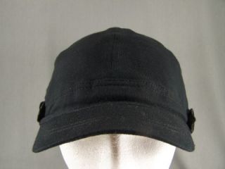 Black Jersey Knit Hat Fidel Cap Cadet Newsboy Cotton