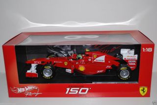 NEW Hot Wheels Racing F1 Ferrari F Massa 1 18 Diecast Made by Mattel