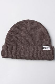 NEFF The Fold Beanie in Charcoal Concrete