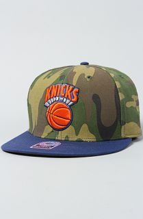 47 Brand Hats The New York Knicks Camo Backscratcher Snapback Cap in
