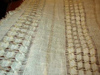 Linen Open Weave Chainette Drapery Fabric Textured