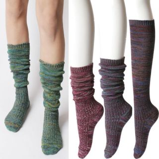  Knit Sweater Slouchy Ankle Socks Knee High Sock Fall Winter