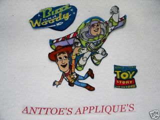 Buzz and Woody 1c Fabric Iron on Applique
