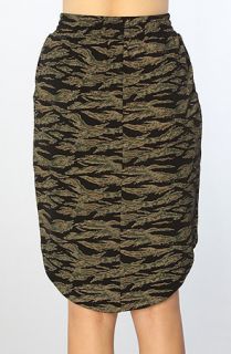  castles the tiger camo french terry skirt in olive camo sale $ 19 95