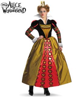 Adult 12 14 Alice in Wonderland Queen of Hearts Costume