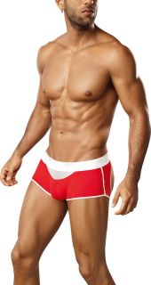 Sexy Mens Jock Boxer Brief PPU Underwear Mesh Panels