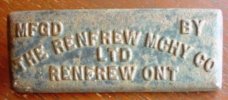 Antique Wood Stove Cast Iron Renfrew Ash Door Plate