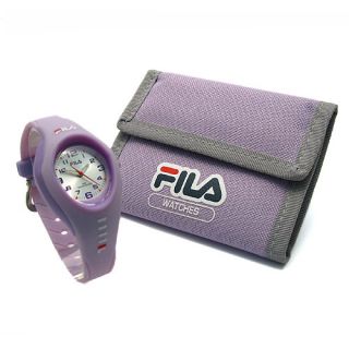 Fila Ladies or Girls Analogue Watch Lilac 50M w R with Velcro Ripper