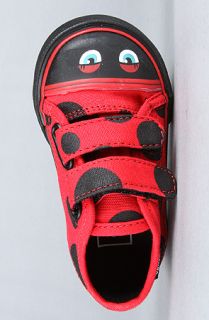 Vans Footwear The Toddler Big School Sneaker in Red and Black