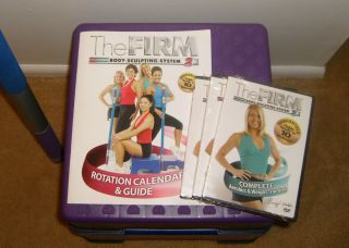 The Firm 3 DVDs + 2 step benches and weighted execise bar **NEW**