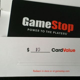  Game Stop Gift Card $10