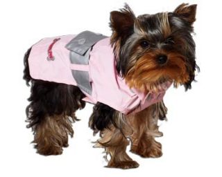 Fashion Pet Dog Rain Jacket Urban Slicker Pink XS