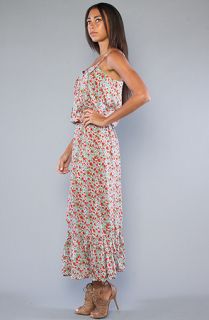 Lucca Couture The Signature Floral Maxi Dress in Blue