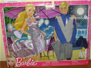 2012 Barbie Fashionistas Barbie and Ken Date Night Fashions