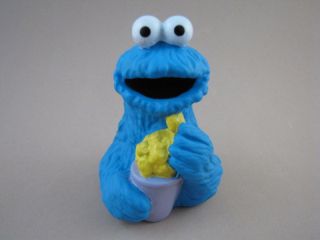 COOKIE MONSTER FINGER PUPPET Eating Bag Popcorn Muppets Sesame Street
