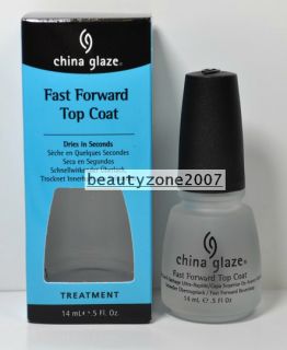 Fast Forward Top Coat China Glaze Nail Polish lacquer 0 5 oz