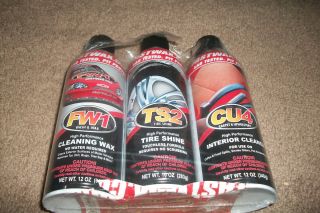 FW1 Fast Wax Detail Kit Cleaning Wax Tire Shine and Interior Cleaner