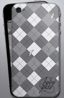 MusicSkins Benny Gold Argyle for iPhone 44S iPhone 2G3G3GS