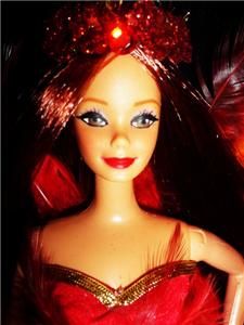 Phoenix Fire Fairy barbie doll ooak dakotas.song wings red flame