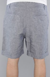 Civil The Thomas Walk Shorts in Blue Linen