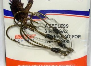 Package of 5 Eagle Claw Size 2 0 Weedless Fishing Hooks Chunk Bait