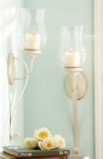 Set 2 French Country Vintage Chic Candle Sconces