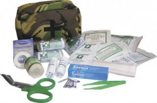 Large Military 1st First Aid Kit All Content Bag Case British DPM Camo
