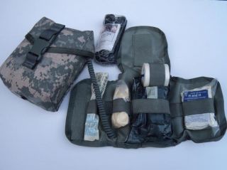   Army Issue IFAK Improved First Aid Kit Molle USGI Medic Gear ACU New