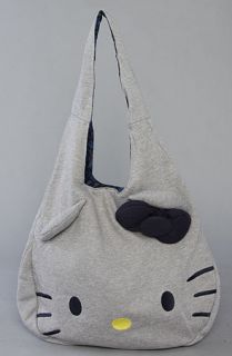 Loungefly The Hello Kitty Face Fleece Tote in Gray