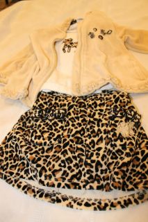 LOOK 12M FIRST IMPRESSIONS CHEETA 3 PIECE OUTFIT SO CUTE