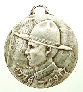  Medal The United States Enter The War 1917 by Sylla Eustache