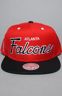 The Atlanta Falcons Script 2 Tone Snapback Cap in Red & Black