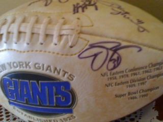 NY Giants Autographed Football   Jim Fassel, Jason Sehorn, others.
