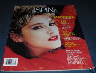 Spin Magazine 1st Issue 1985 Madonna U2 Fela Run DMC
