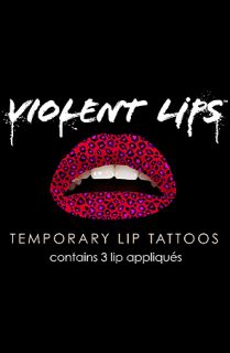Violent Lips The Red Cheetah Lip Tattoo