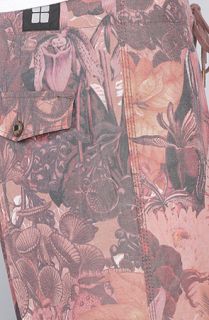 Insight The Trippy Floral Mid Boardshorts in Beet