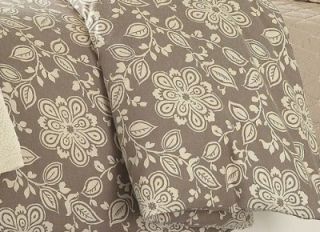 Martha Stewart Inglenook Flannel Comforter Duvet Cover King 100 Cotton