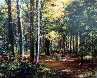 Michelle Courier Original Painting Whiting Woods Sept