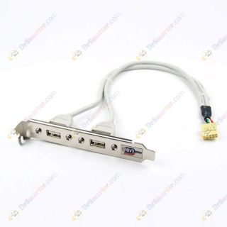 port motherboard usb 2 0 header bracket extension adapter cable for