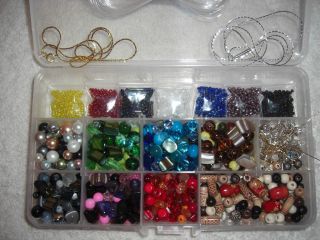 Variety Jewelry Making Supplies Beads,Starter Kit,Crystals, Bead Book